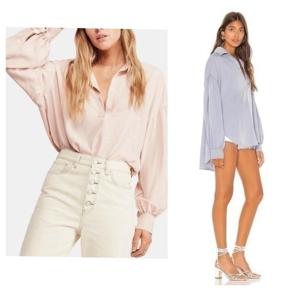 Free People Love Until Tomorrow in Pink Pearl XS Oversized - Picture 1 of 5